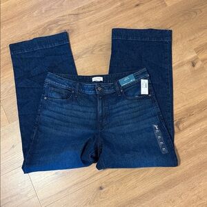 Maurices Wide Leg Dark Blue Jeans